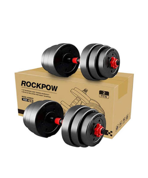دمبل جفت متغیر 20 کیلویی راکپو ROCKPOW — تصویر ۳
