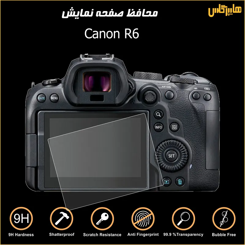 محافظ صفحه نمایش دوربین عکاسی کانن Canon R6 — تصویر ۳