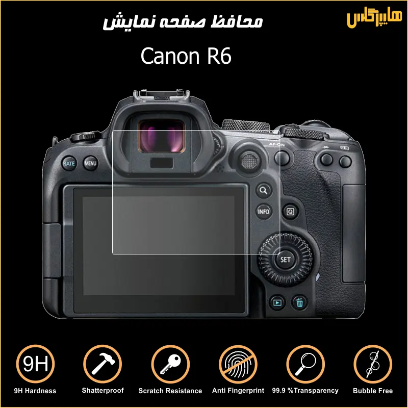 محافظ صفحه نمایش دوربین عکاسی کانن Canon R6 — تصویر ۴