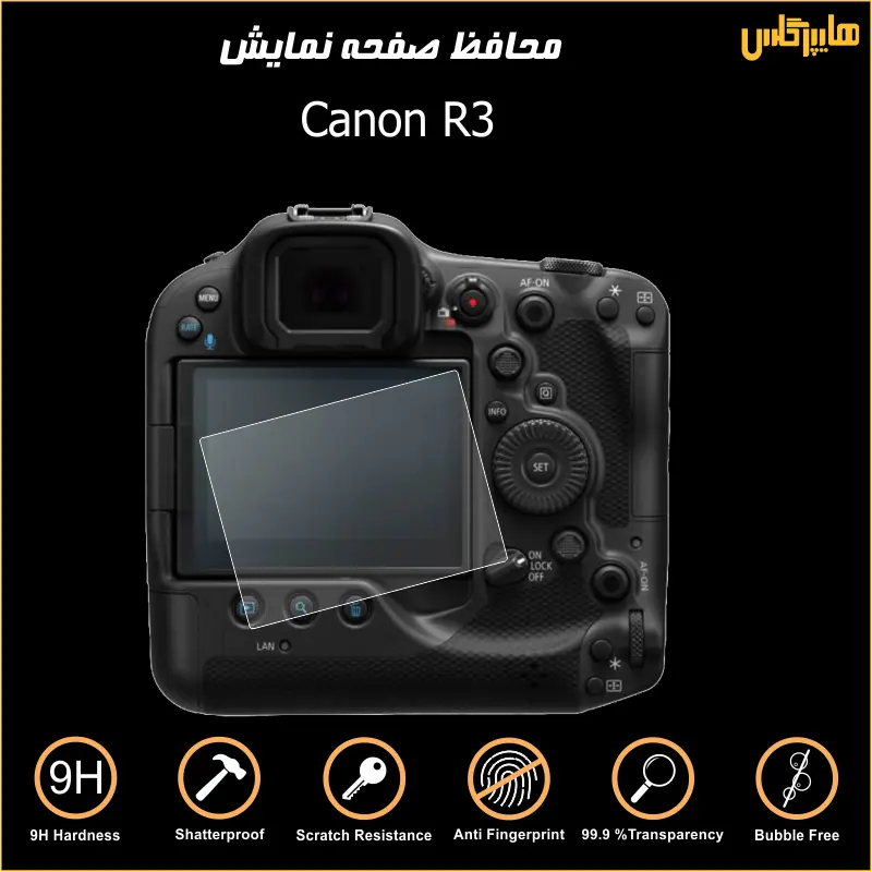 محافظ صفحه نمایش دوربین عکاسی کانن Canon R3 — تصویر ۳