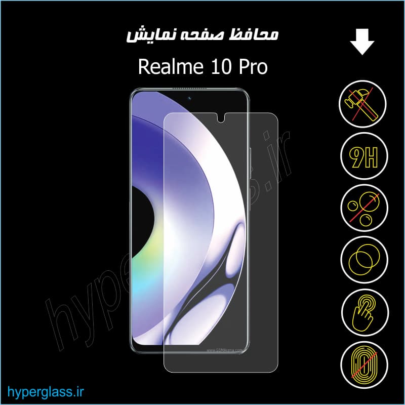 محافظ صفحه نمایش گوشی ریلمی Realme 10 PRO — تصویر ۲
