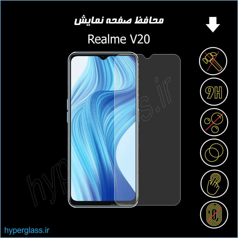 محافظ صفحه نمایش گوشی ریلمی Realme V20 — تصویر ۴