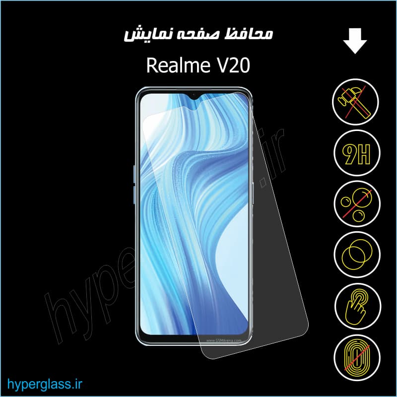 محافظ صفحه نمایش گوشی ریلمی Realme V20 — تصویر ۳