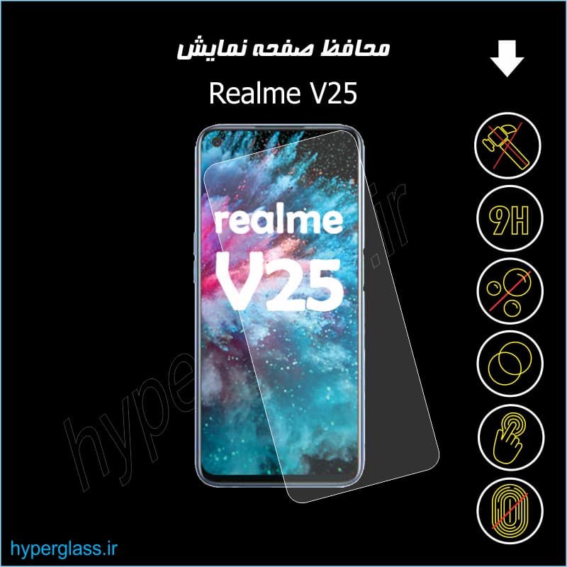 محافظ صفحه نمایش گوشی ریلمی Realme V25 — تصویر ۳