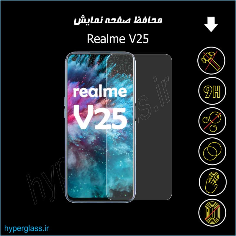 محافظ صفحه نمایش گوشی ریلمی Realme V25 — تصویر ۴