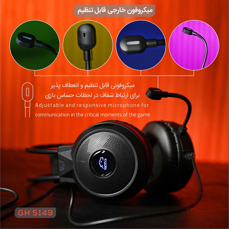 هدست گیمینگ سیم دار تسکو مدل GH-5149 Ignis — تصویر ۸