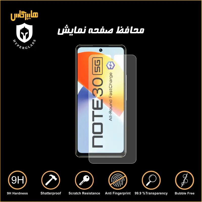 محافظ صفحه نمایش گوشی اینفینیکس نوت 30