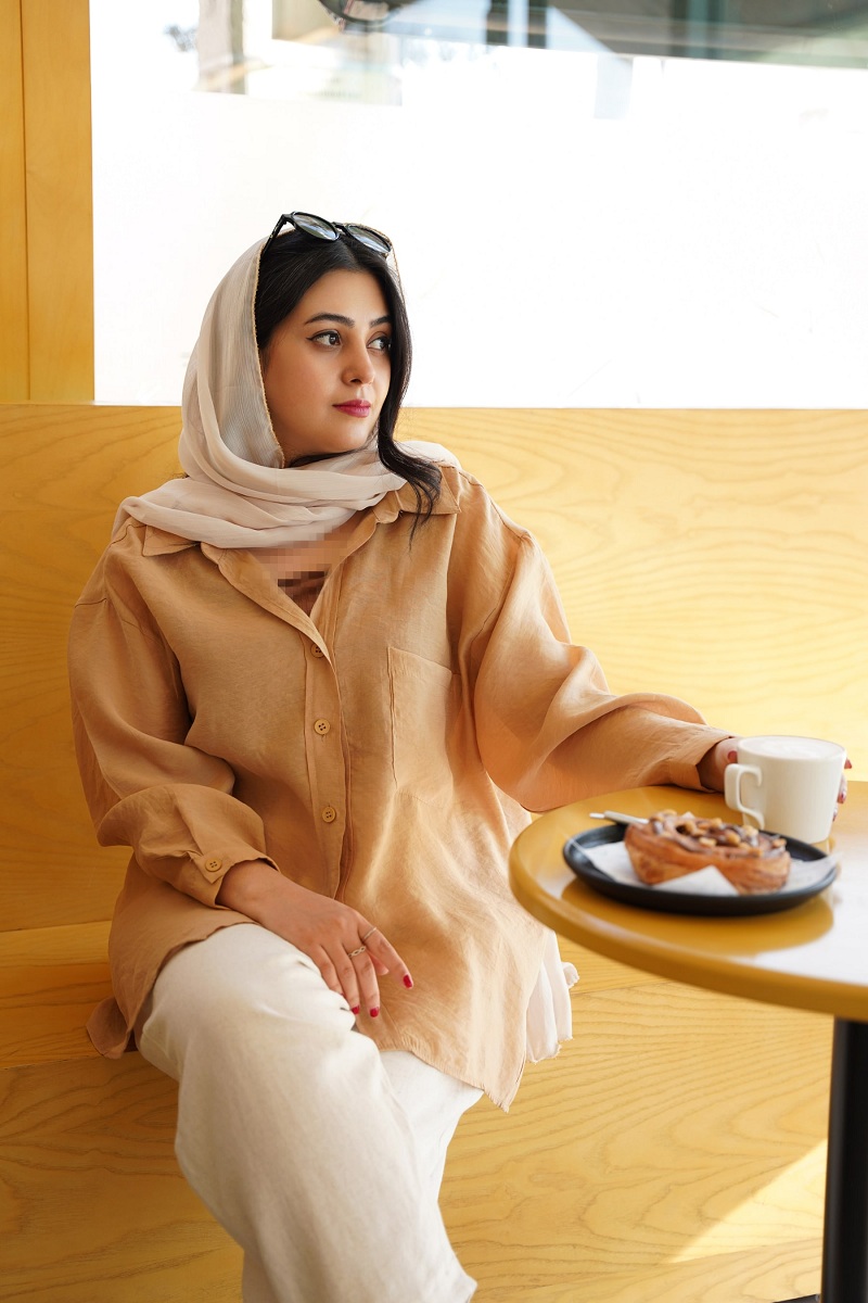 شومیز کرم ترک برند پری طرح آیلا