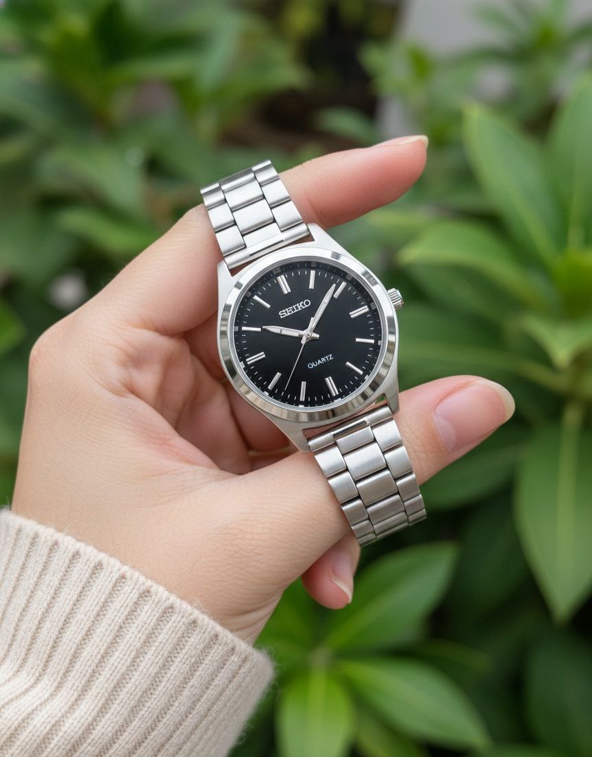 ساعت مچی مردانه بند استیل کلاسیک سیکو SEIKO — تصویر ۴