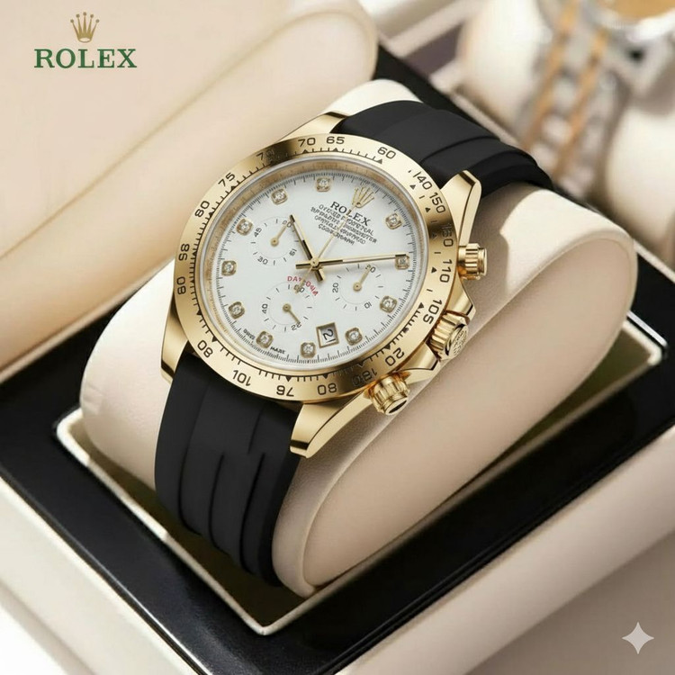 ساعت مچی مردانه بند رابر رولکس ساب مارین Rolex Submariner کرنوگراف سه موتوره فعال — تصویر ۶