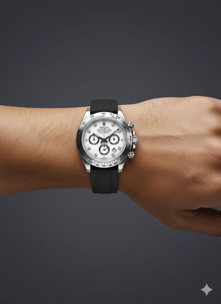 ساعت مچی مردانه بند رابر رولکس ساب مارین Rolex Submariner کرنوگراف سه موتوره فعال — تصویر ۴