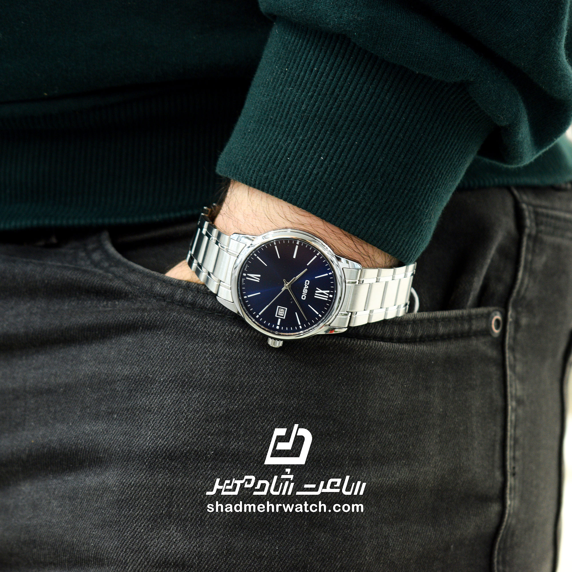 ساعت مچی مردانه کاسیو (Casio) MTP-V002D-2B3 — تصویر ۵