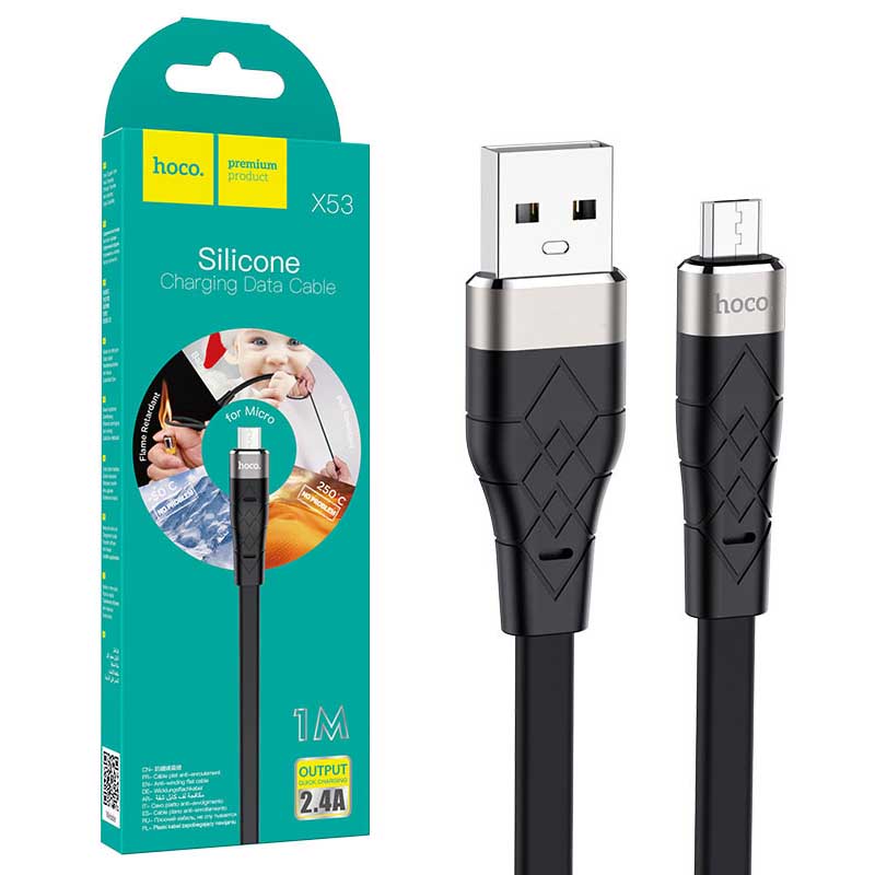 کابل شارژ میکرو Micro USB هوکو مدل X53