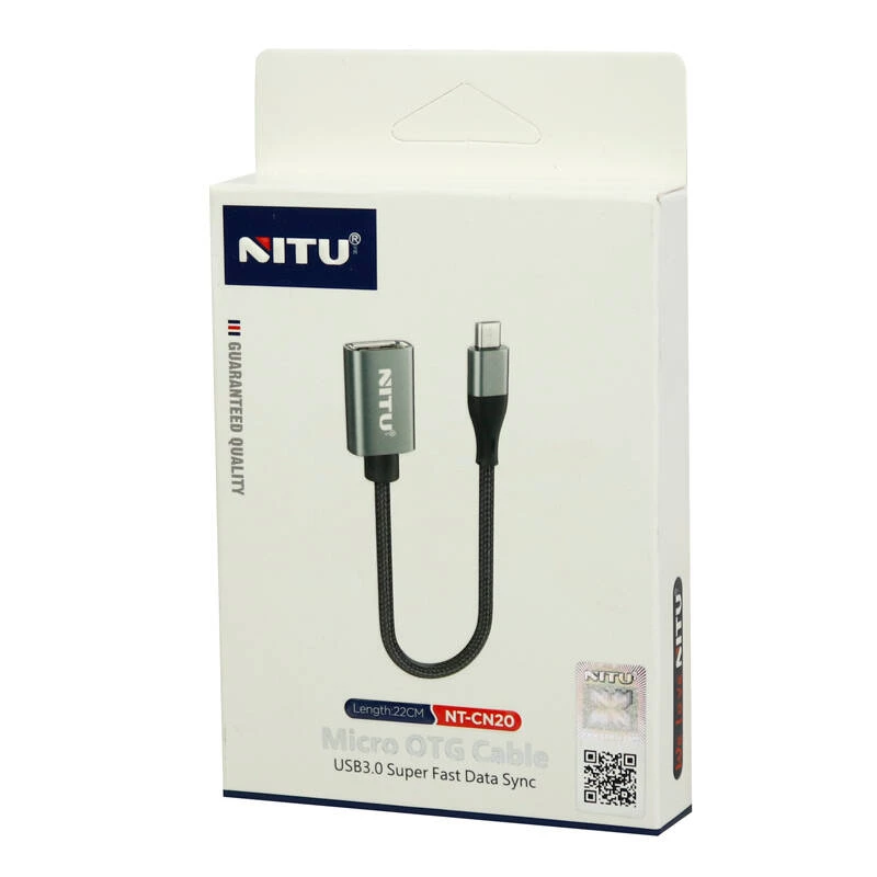 مبدل (او تی جی) میکرو به USB-A نیتو مدل NT-CN20 — تصویر ۲