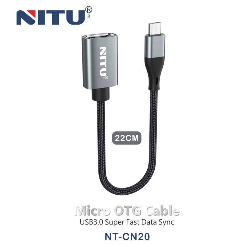مبدل (او تی جی) میکرو به USB-A نیتو مدل NT-CN20 — تصویر ۴