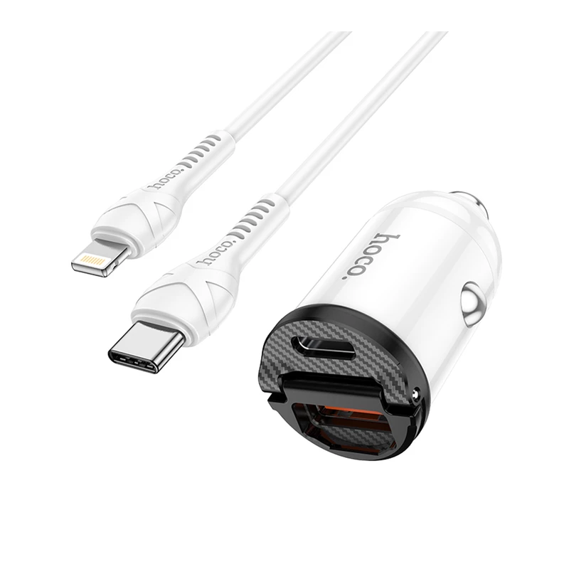 شارژر فندکی تایپ C به لایتنینگ هوکو مدل NZ2