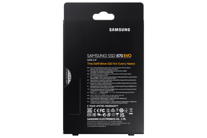 حافظه اس اس دی سامسونگ اینترنال SATA مدل 870Evo ظرفیت 1 ترابایت — تصویر ۳