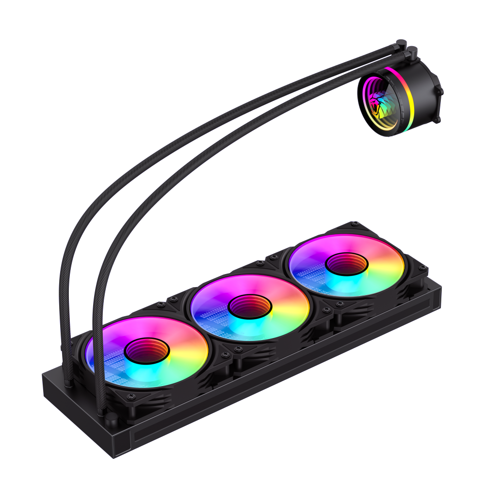 خنک کننده مایع پردازنده گیم مکس IceBurg 360 Infinity Black — تصویر ۶