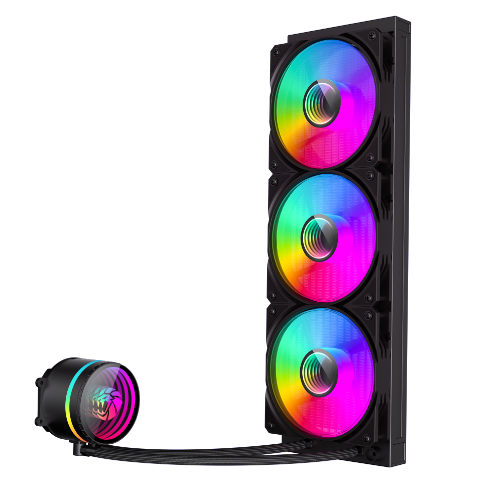 خنک کننده مایع پردازنده گیم مکس IceBurg 360 Infinity Black — تصویر ۷