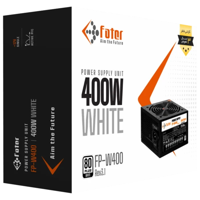 پاور کامپیوتر 400 وات فاطر مدل FATER FP-W400 80Plus — تصویر ۵