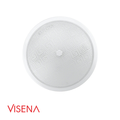 چراغ سقفی بدون سنسور 2 لامپ شیشه و فلز مدل VS460 ویسنا