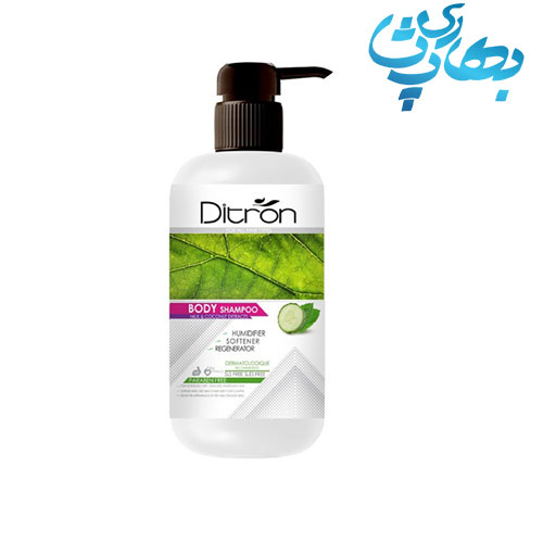 شامپو ژل بدن خنک کننده مدل خیار دیترون 500 میل