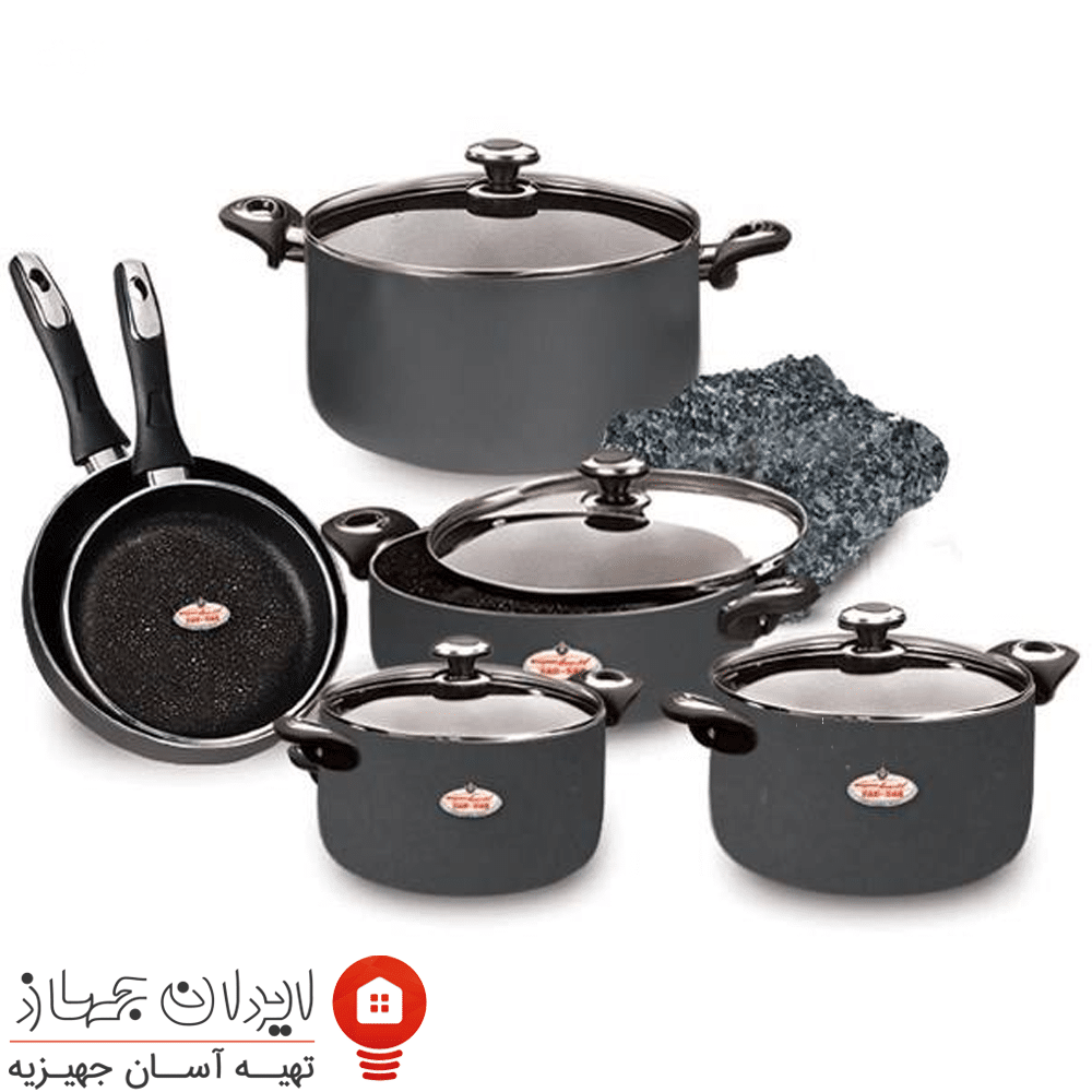 سرویس قابلمه و ماهیتابه گرانیتا زرساب 10 پارچه مدل GT-7500G