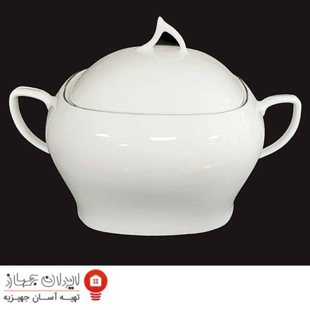 سوپ خوری چینی طوس مدل لب طلا
