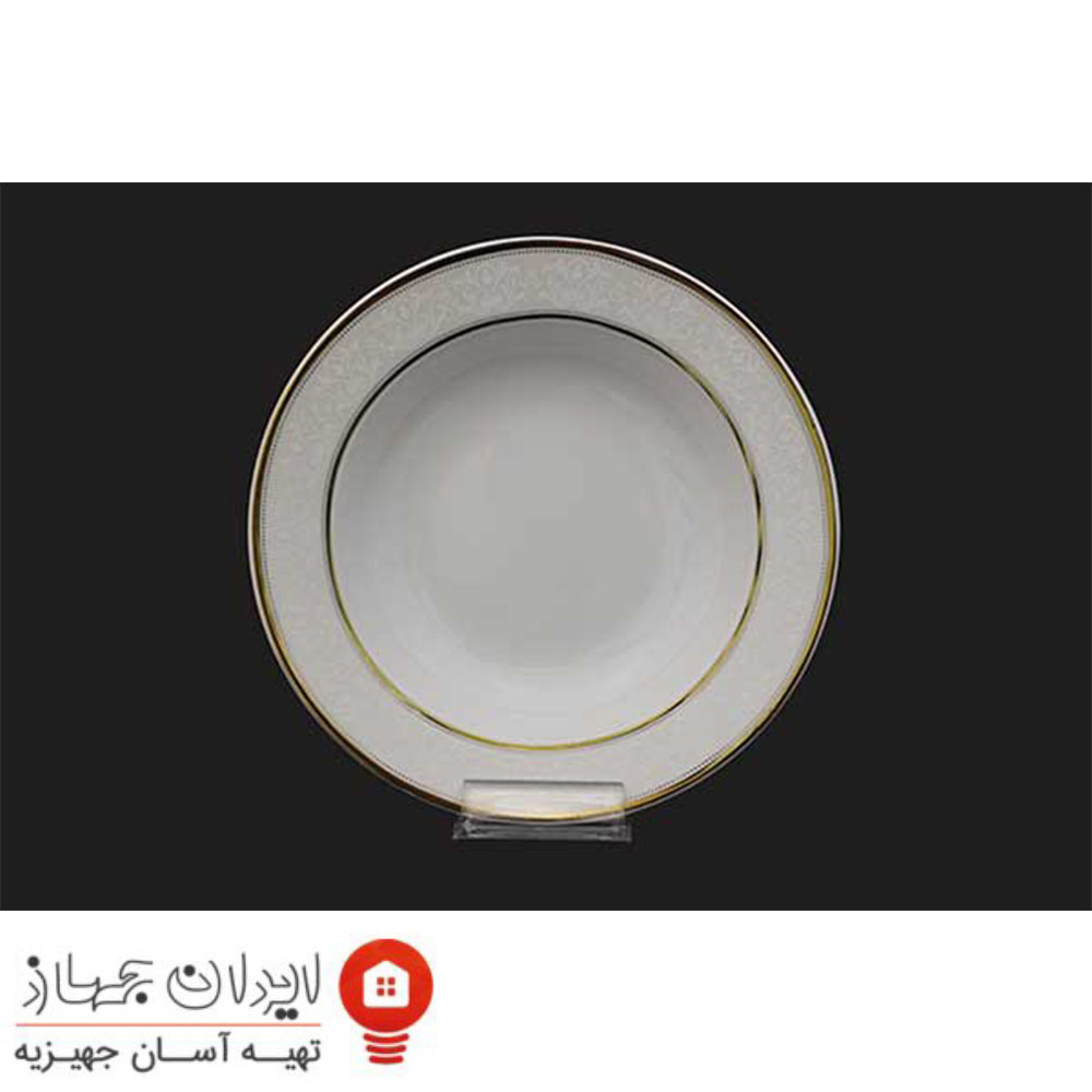 تخت26 ( پلو خوری ) چینی تقدیس قالب گرد گل آرایی یوری طلا