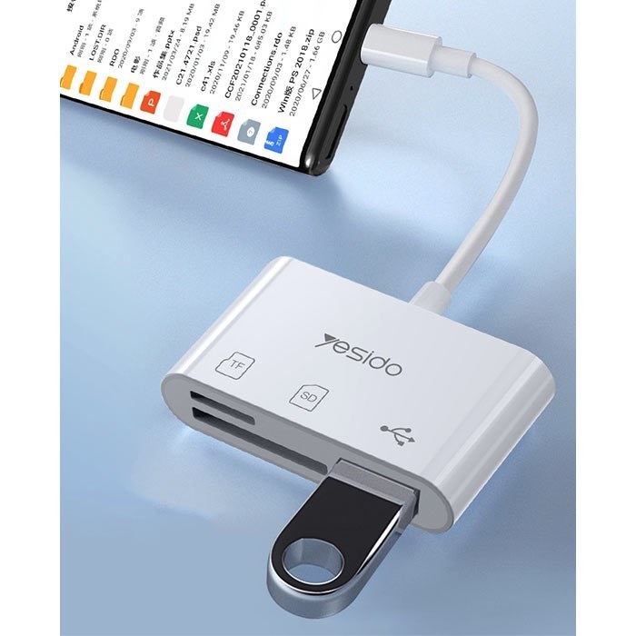 رم ریدر Yesido GS16 USB3.0 OTG Type-C