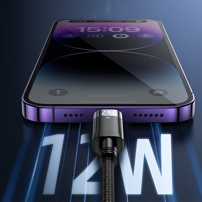 کابل USB به Lightning یسیدو YESIDO CA123 طول 1.2 متر 2.4 آمپر — تصویر ۴