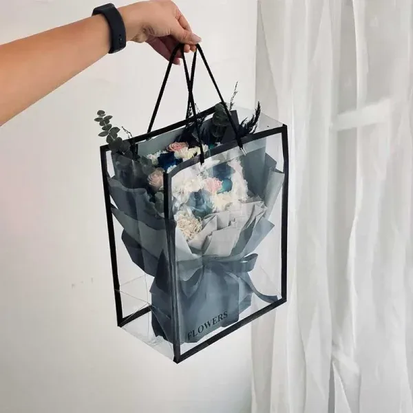 دسته گل با کیف اناهل – فروشگاه اینترنتی گل فلوشا Flowsha — تصویر ۲