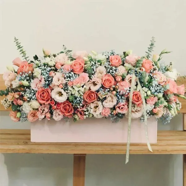 سبد گل یک طرفه کیمورا – فروشگاه اینترنتی گل فلوشا Flowhsa — تصویر ۲