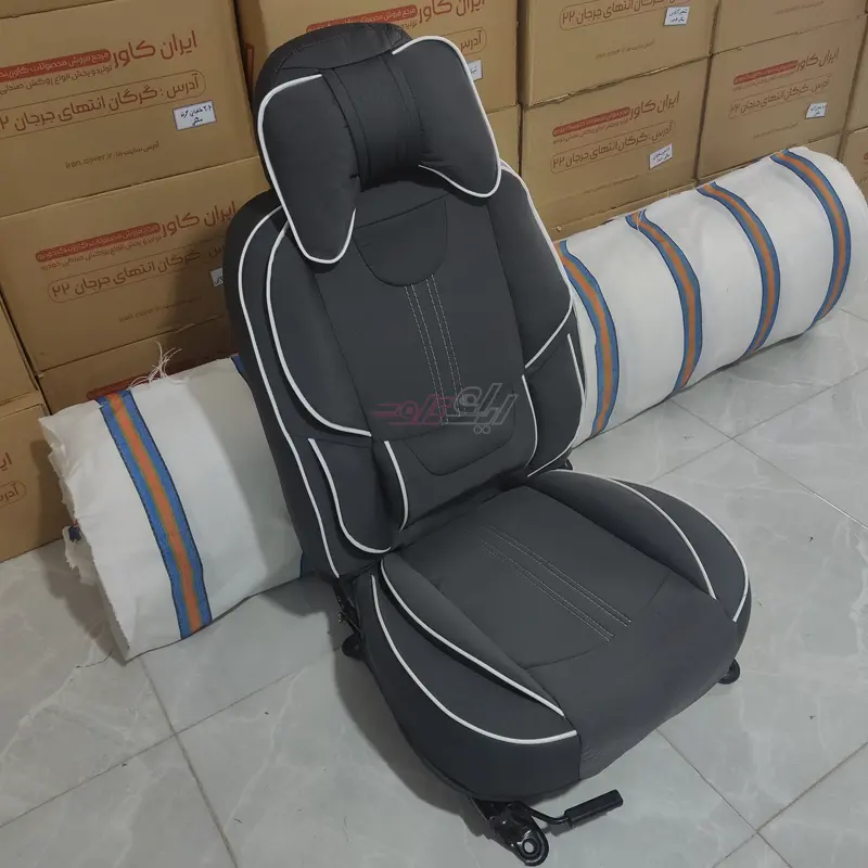 روکش صندلی برزنتی پراید 131 و 132 طرح خلبانی (29917) — تصویر ۶