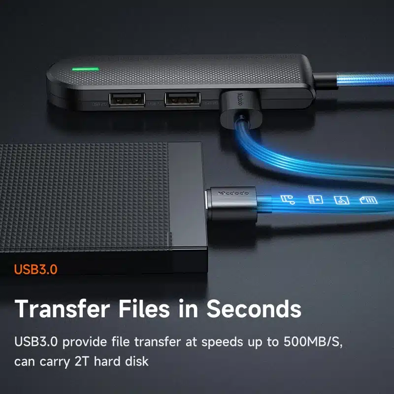 هاب 5 پورت تایپ سی مک دودو Mcdodo 5in1 USB-C Hub HU-143 — تصویر ۷