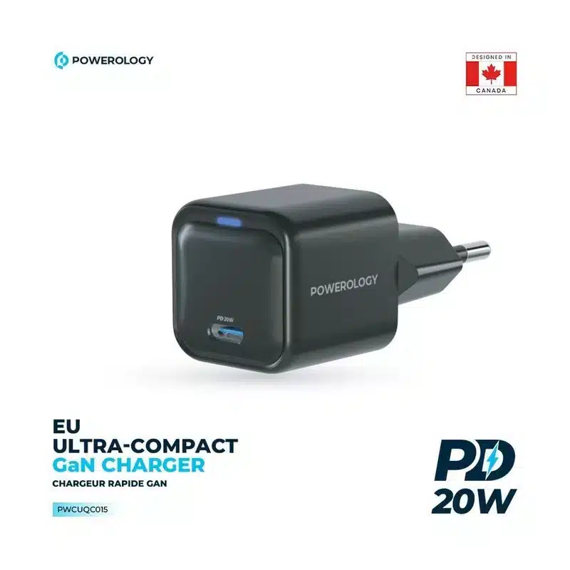 شارژر دیواری 20W پاورولوژی مدل PWC015 GaN — تصویر ۷