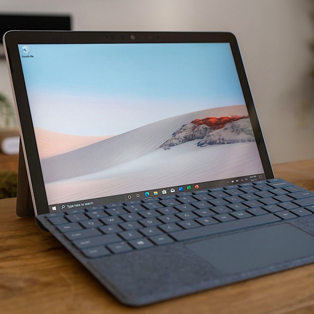 تبلت 10 اینچی سرفیس مایکروسافت مدل Surface Go 2 LTE: M3-8GB-128GB SSD-Intel UHD سیمکارت خور (همراه کیبورد) — تصویر ۳