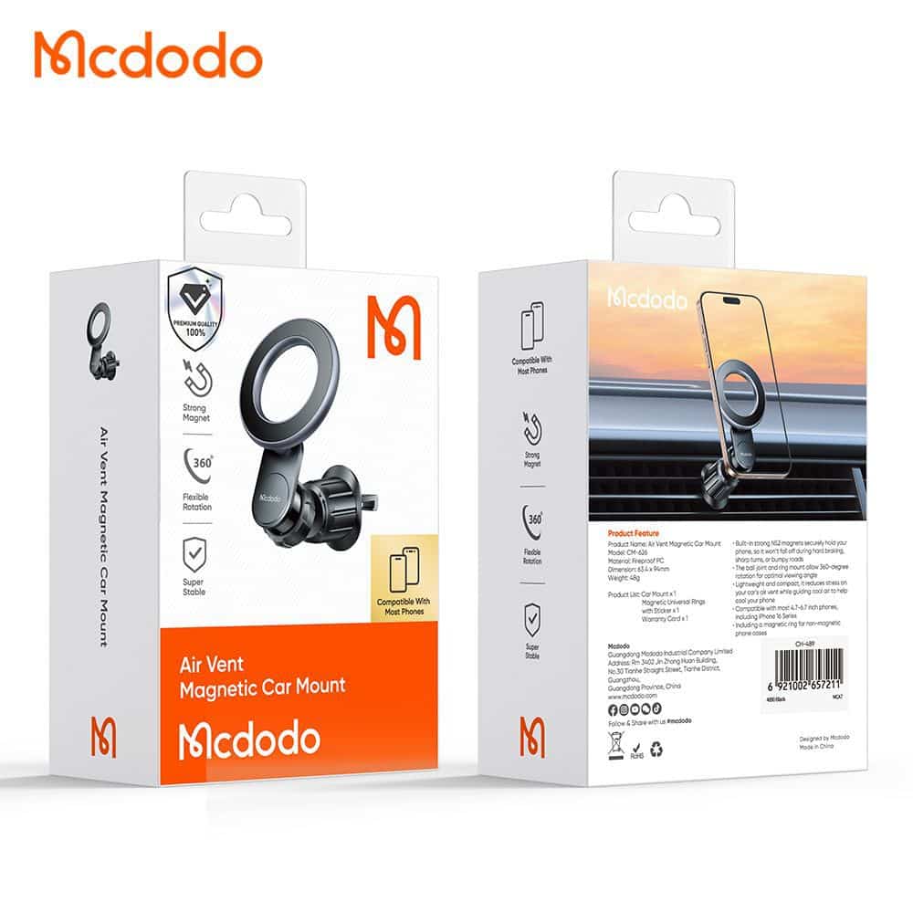 هولدر موبایل دریچه کولری خودرو برند مک دودو مدل MCDODO CM-6260 — تصویر ۶
