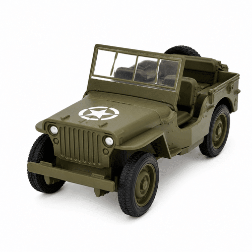 ماکت ماشین فلزی جیپ ویلیز Jeep Willys کلاسیک — تصویر ۵
