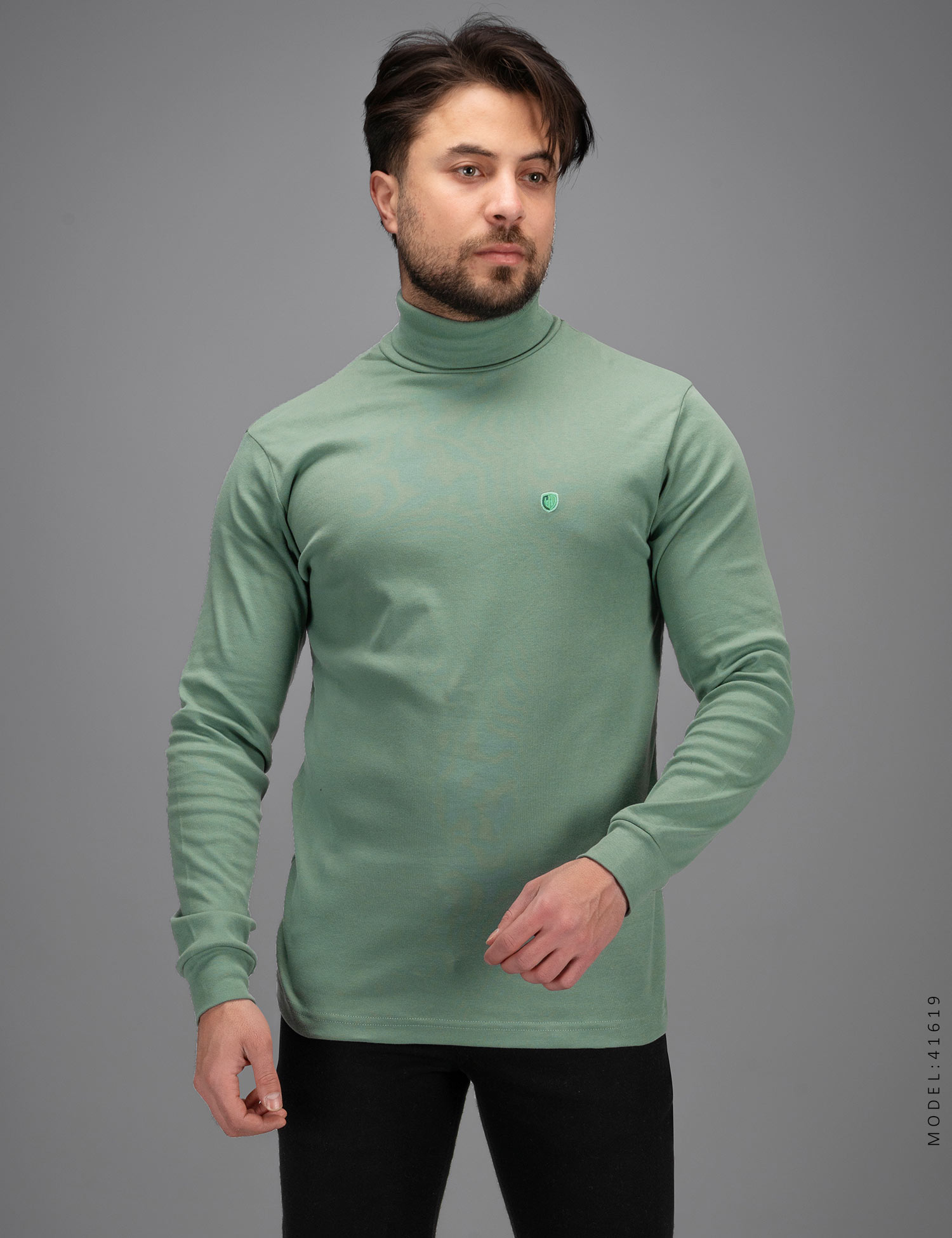 بلوز مردانه یقه اسکی مدل 41619 — تصویر ۲