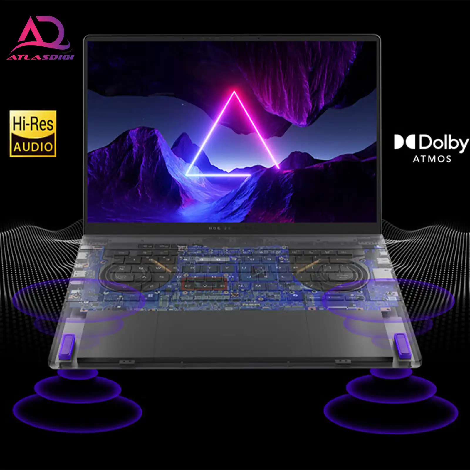 لپ تاپ گیمینگ ایسوس مدل ASUS ROG Zephyrus G16 (2024) U9-185H RTX4060 2.5K 240HZ — تصویر ۷