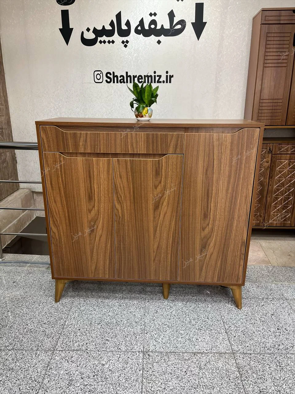 جاکفشی مدل آریا قهوه ای تیره — تصویر ۵