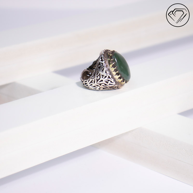 انگشتر یشم مدل GA-1148 — تصویر ۴
