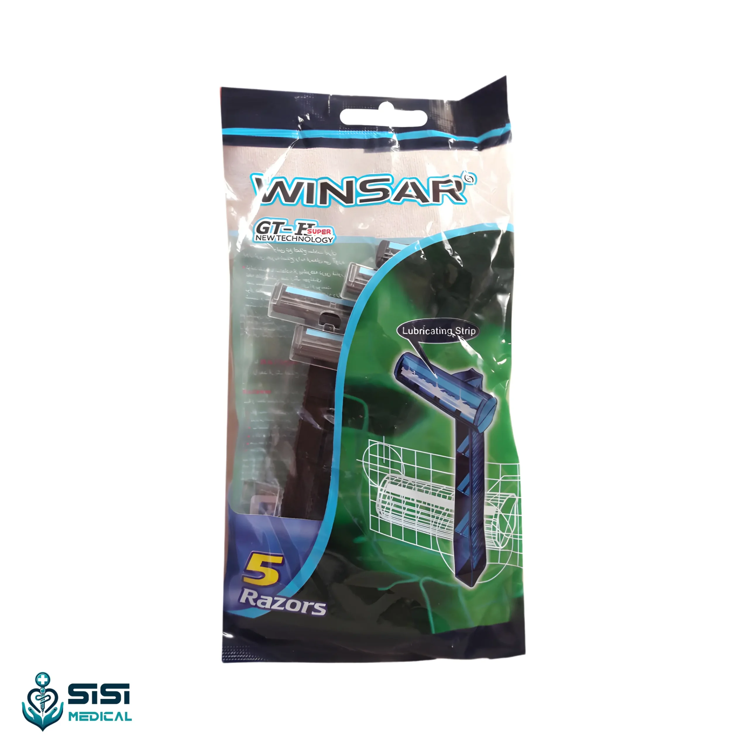 خودتراش دو تیغ وینسر (Winsar) بسته 5 عددی — تصویر ۲