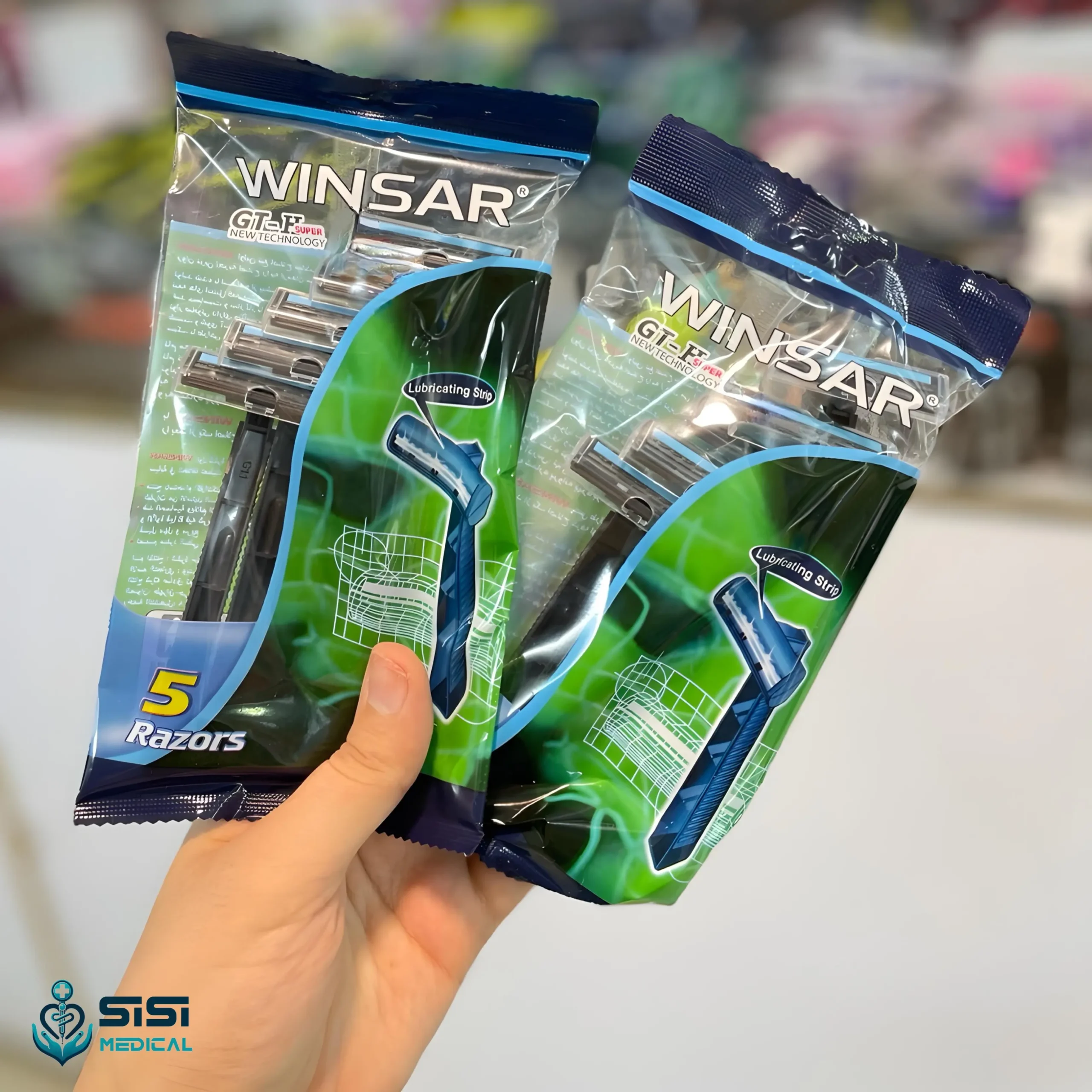 خودتراش دو تیغ وینسر (Winsar) بسته 5 عددی — تصویر ۴