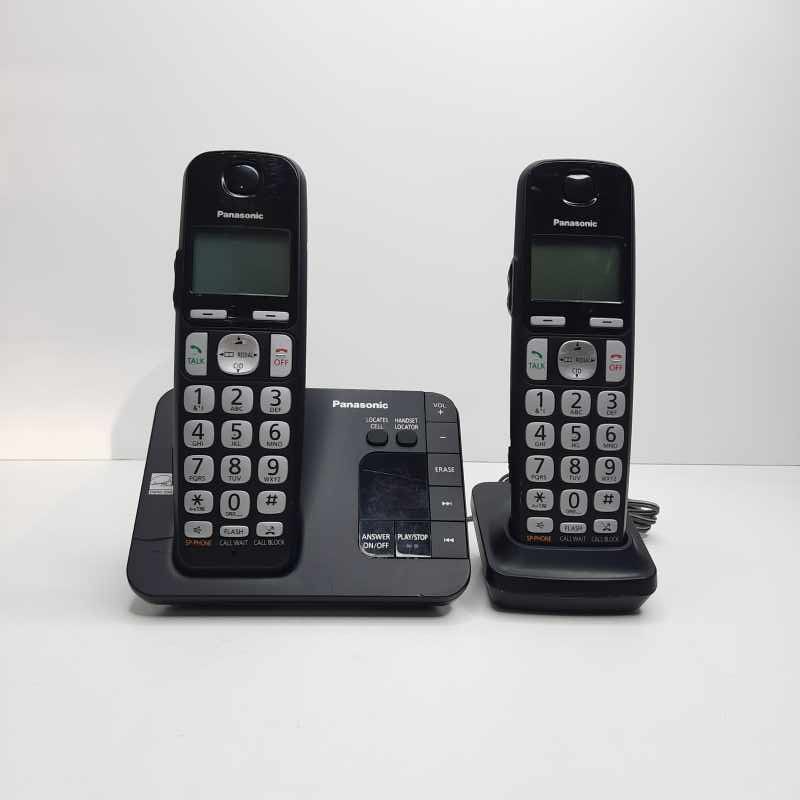 تلفن بی‌سیم پاناسونیک مدل KX-TGE431 دو گوشی (استوک)