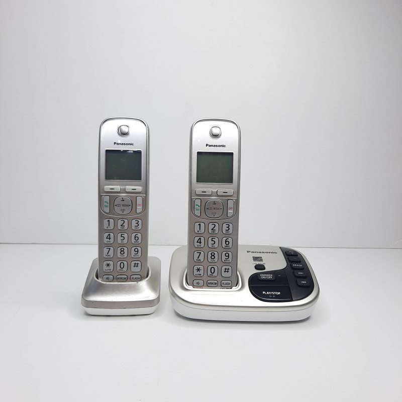 تلفن بی سیم پاناسونیک مدل KX-TGD220 دو گوشی (استوک)