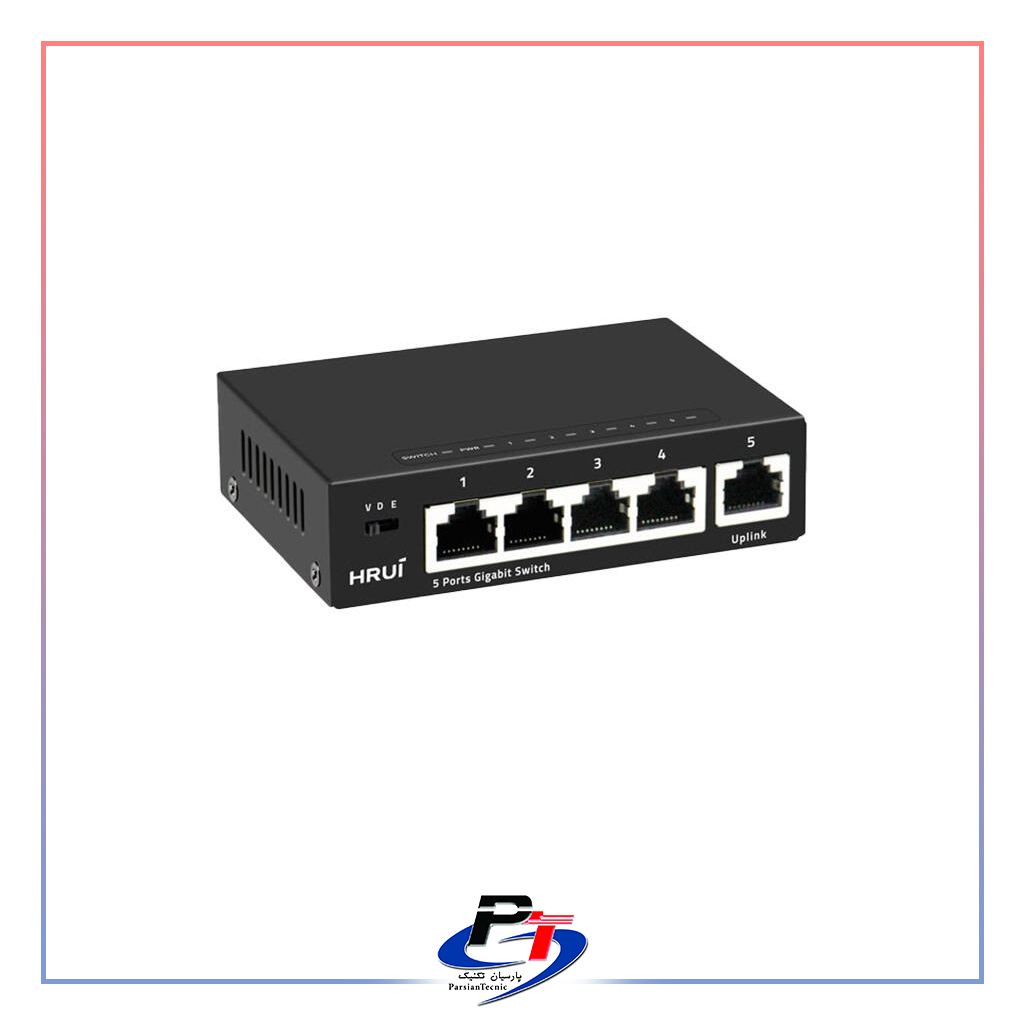 سوئیچ 5 پورت HRUI مدل HR-SWG1050 — تصویر ۲