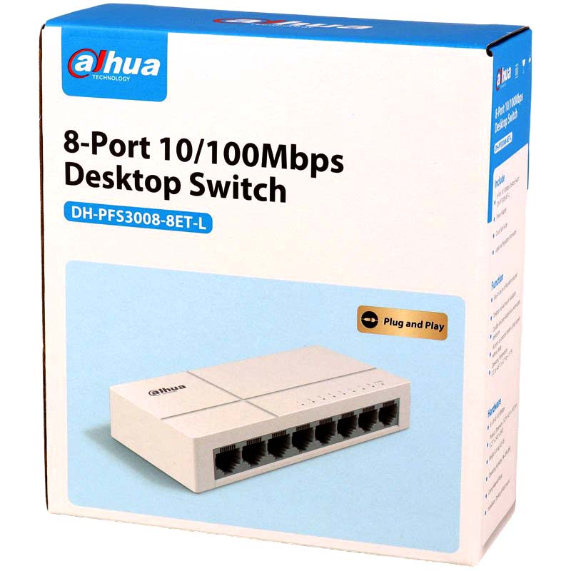 سوئیچ داهوا Dahua DH-PFS3008-8ET-60 — تصویر ۵