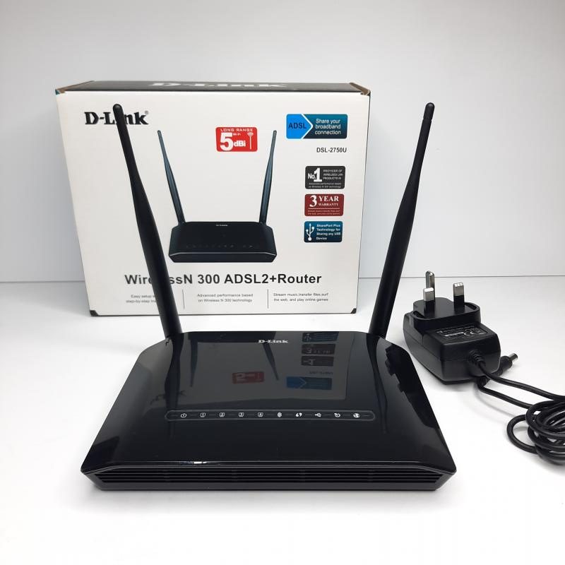 مودم ADSL2 Plus دی-لینک مدل DSL-2750U (استوک کارتن دار)